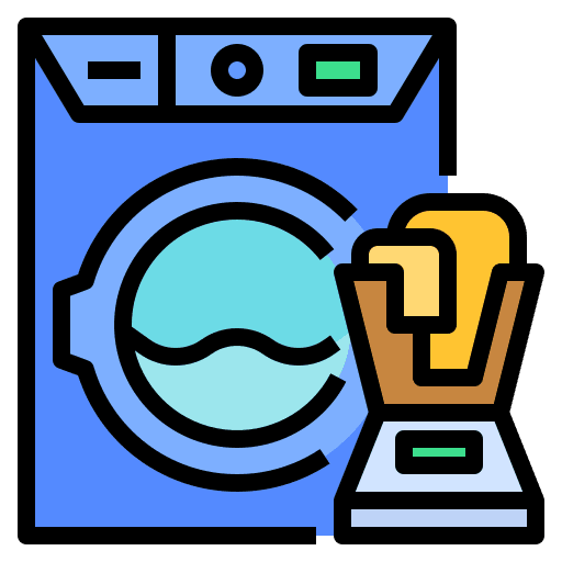 Washing machine laundromat delivery laundry icon