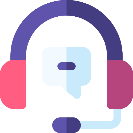 Headphones microphone telemarketer commerce and shopping icon