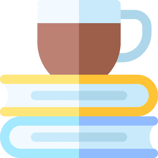 Rest education stacks coffee icon