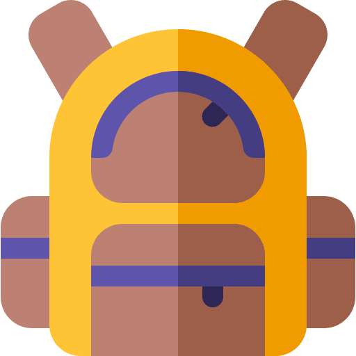 Backpack high school school backpack icon