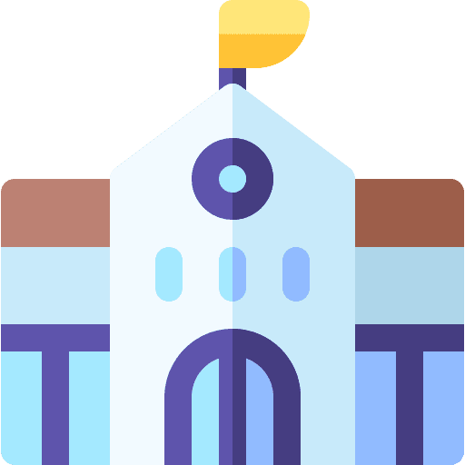 College high school education college icon