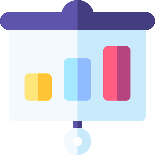 Presentation marketing graphic stats icon