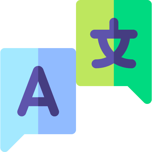 Translator languages translator education icon