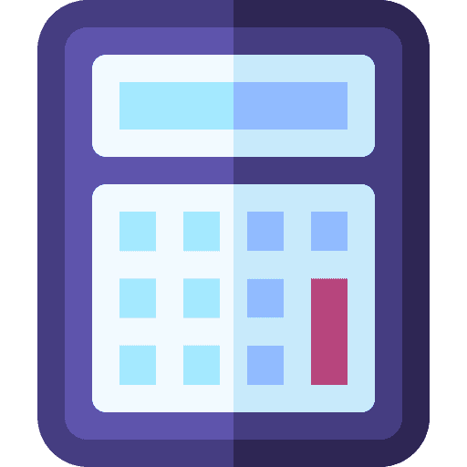 Calculator maths technology business and finance icon