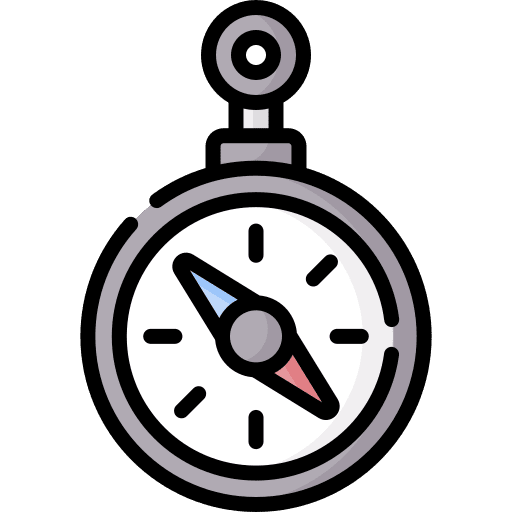 Compass orientation direction compass icon