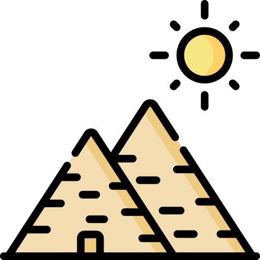 Pyramid ancient cultures pyramid icon