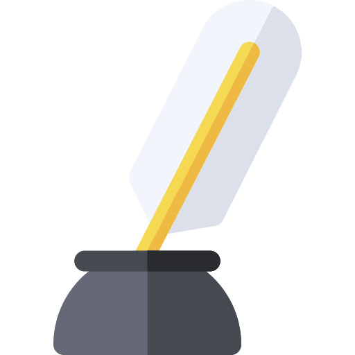 Inkwell ink social media write icon