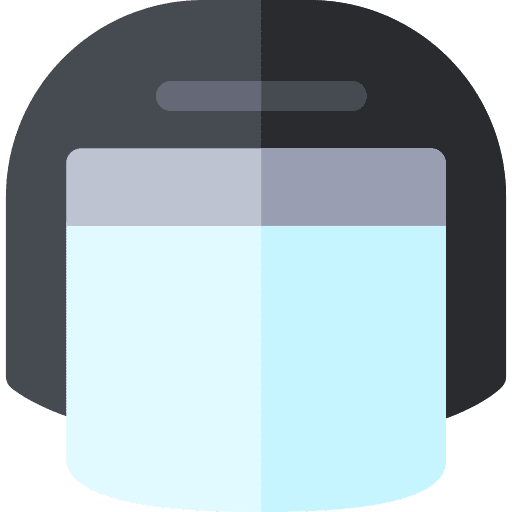 Helmet policeman helmet tools and utensils icon