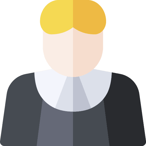 Judge people court avatar icon