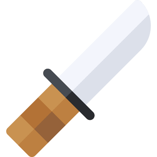 Knife cut cutlery miscellaneous icon