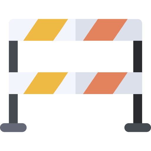 Police line crime scene security investigation icon