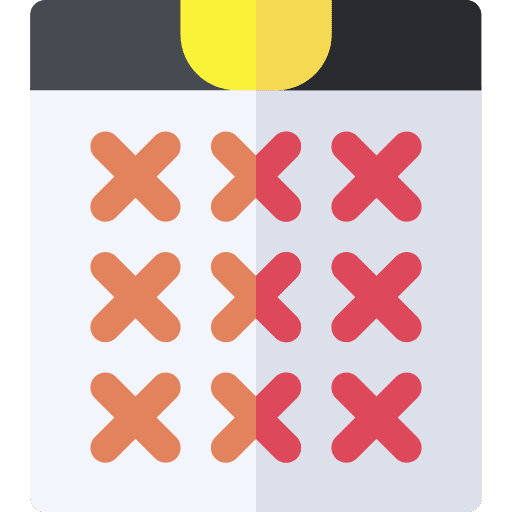 Calendar counting days time and date icon