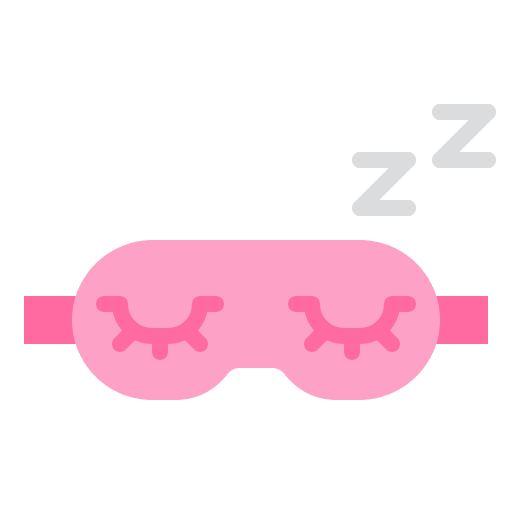 Sleep blindfold off stay at home icon
