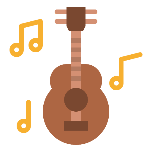 Guitar playing guitar musical instrument music icon