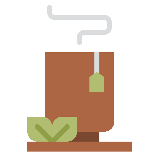 Tea time activity drink mug icon