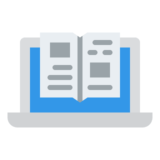 Online learning online learning entertainment online library icon