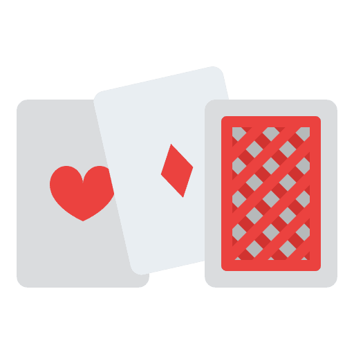 Poker game casino activity playing card icon