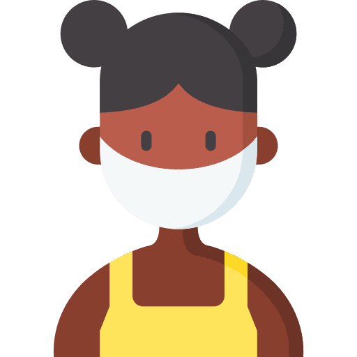 Girl people medical mask girl icon