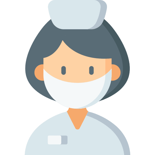 Nurse professions and jobs woman avatar icon