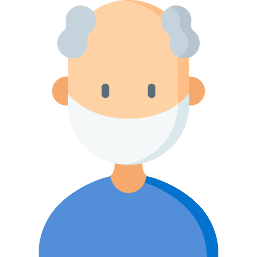 Grandpa man avatar protection icon