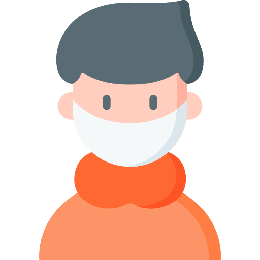 Boy boy people medical mask icon