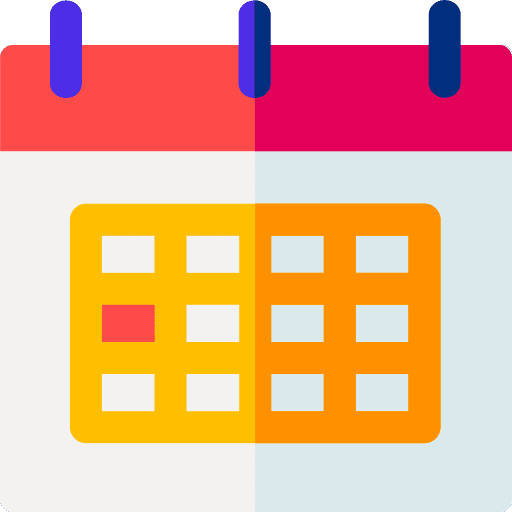 Calendar date interface years icon