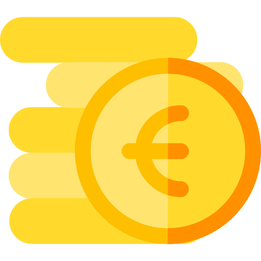 Coin business and finance coin business icon