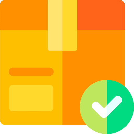 Delivery delivery check quality control icon