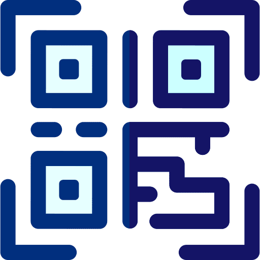 Qr code shapes code symbol icon