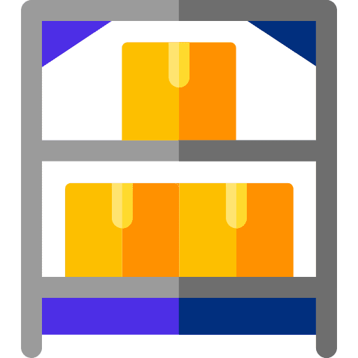 Warehouse delivery packaging box icon
