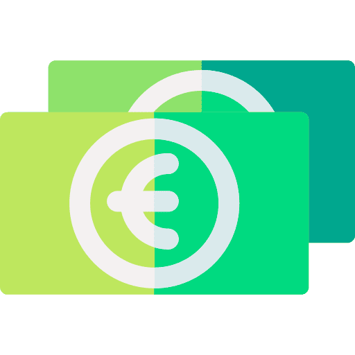 Cash business and finance money euro icon