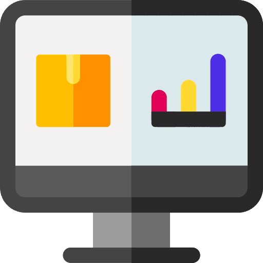 Computer ecommerce monitor browser icon