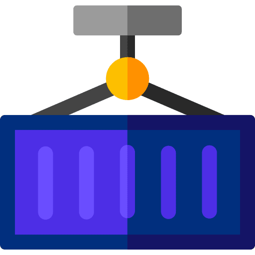 Container shipping transport container icon
