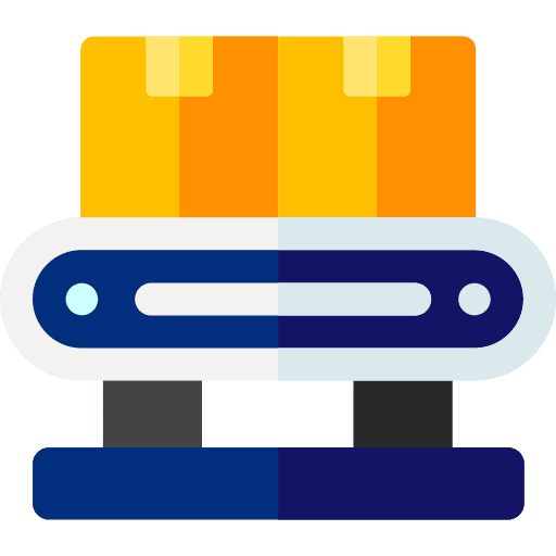 Conveyor belt box control package icon