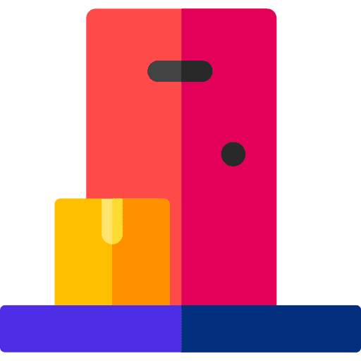 Door delivery door home shipping and delivery icon