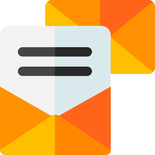 Mailing email communications mailing icon