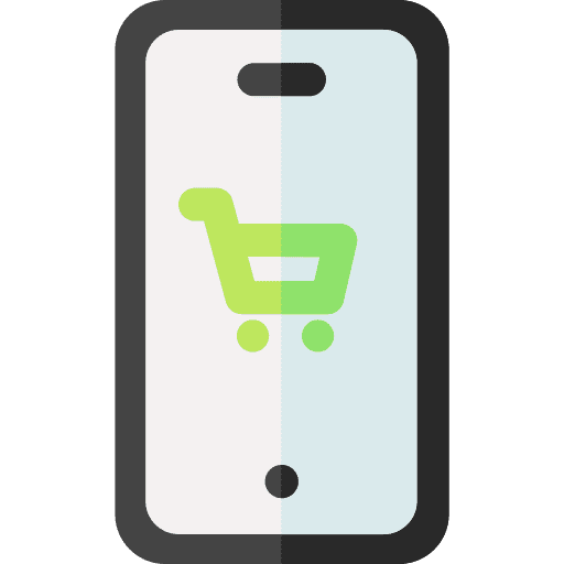 Mobile store online store smartphone technology icon