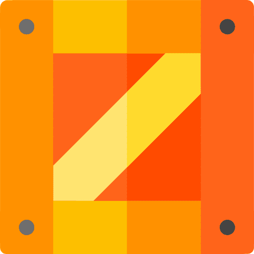 Wooden box packing farm wooden box icon