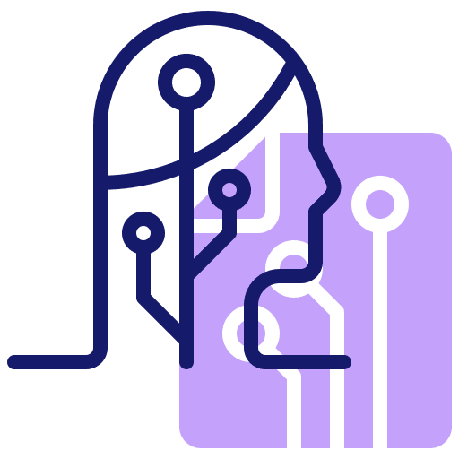 Androids artificial ai intelligence icon