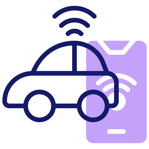 Smart car car smart car automation icon