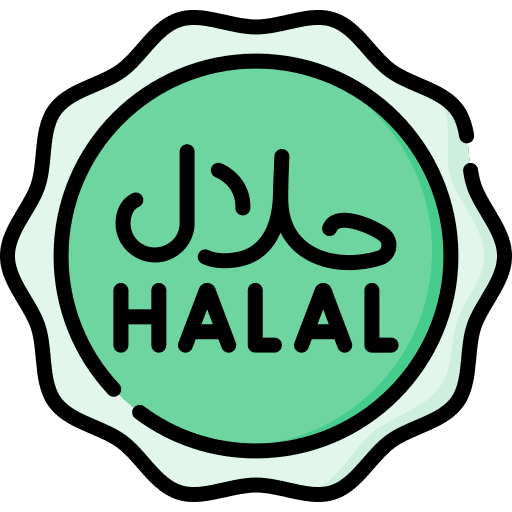 Halal moslem eid al adha sign icon