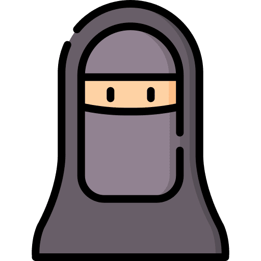 Niqab cultures muslim female icon