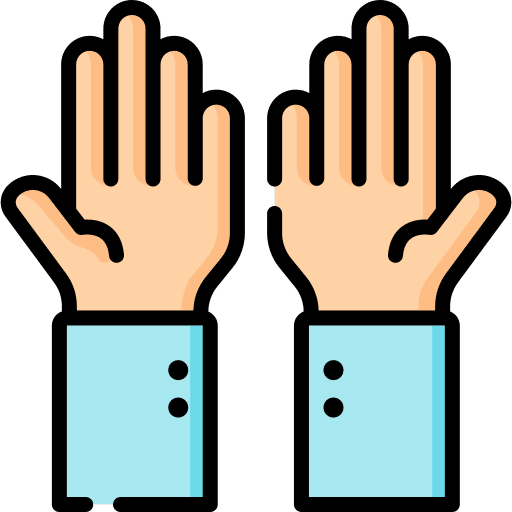 Pray eid al adha hands and gestures praise icon