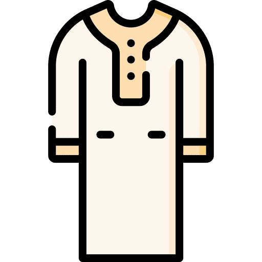 Tunic garment arab clothing icon