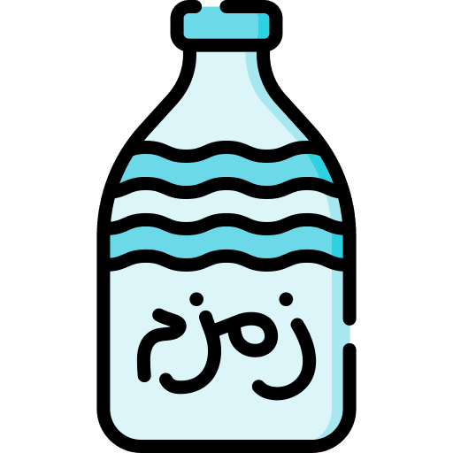 Zamzam belief spiritual well icon