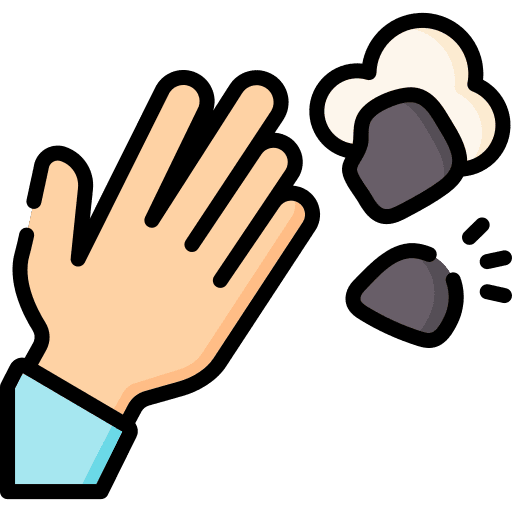 Muslim hand mountain cultures icon