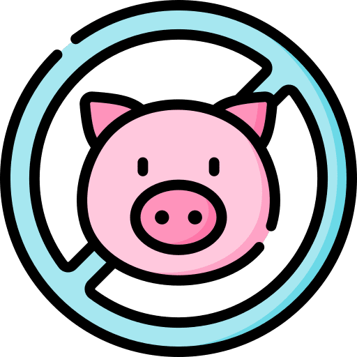 No eating pig cultures forbidden icon
