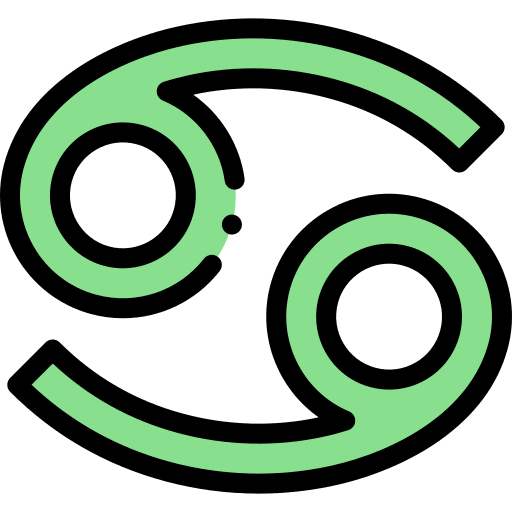 Cancer shapes and symbols sign cancer icon