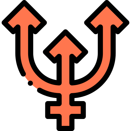 Neptune constellation zodiac shapes and symbols icon