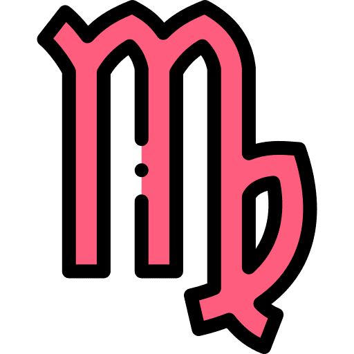 Virgo esoteric constellation shapes and symbols icon